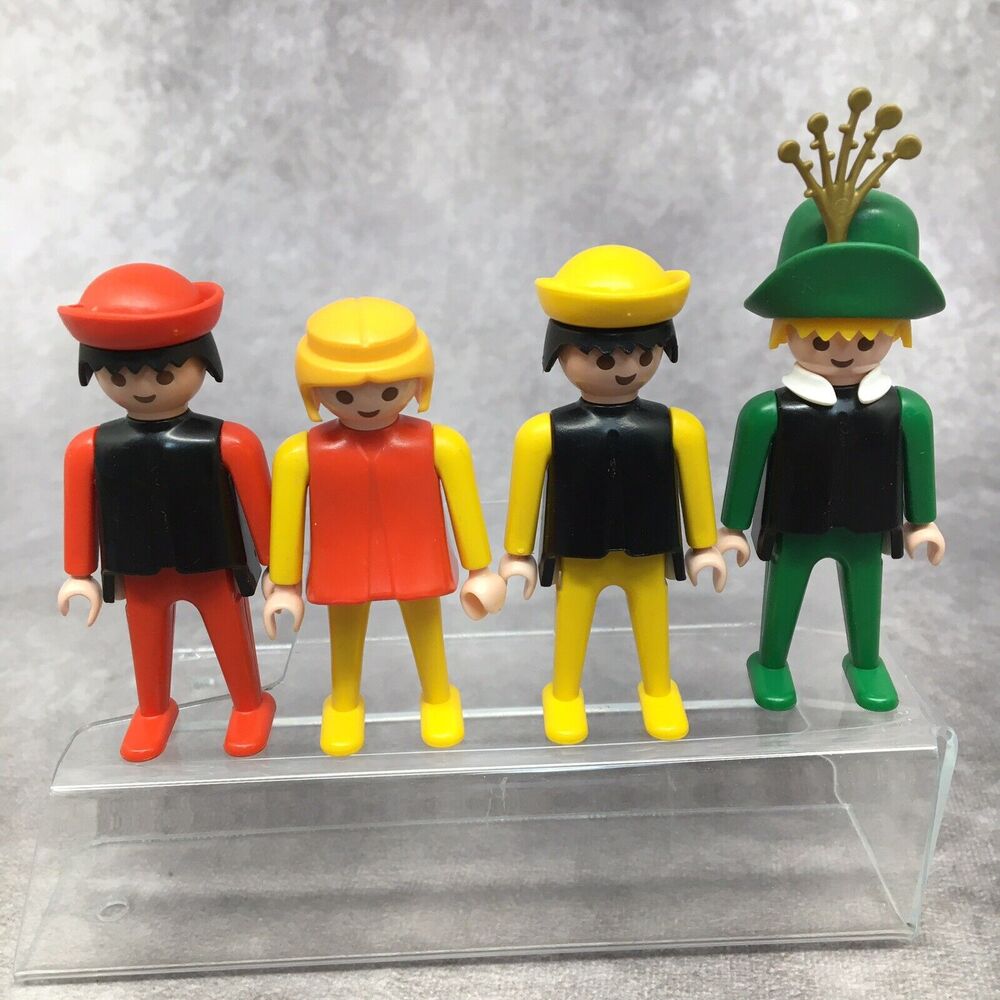 4 Playmobil Geobra 1974 Figures-Vintage